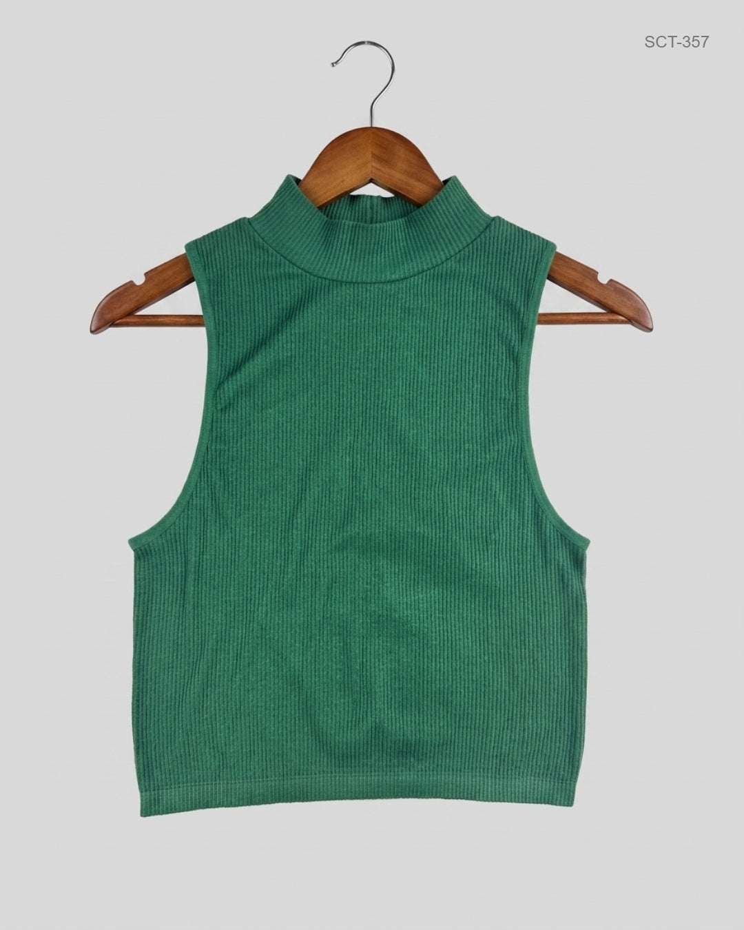ZARA (SCT-357) Green Summer Crop Tops
