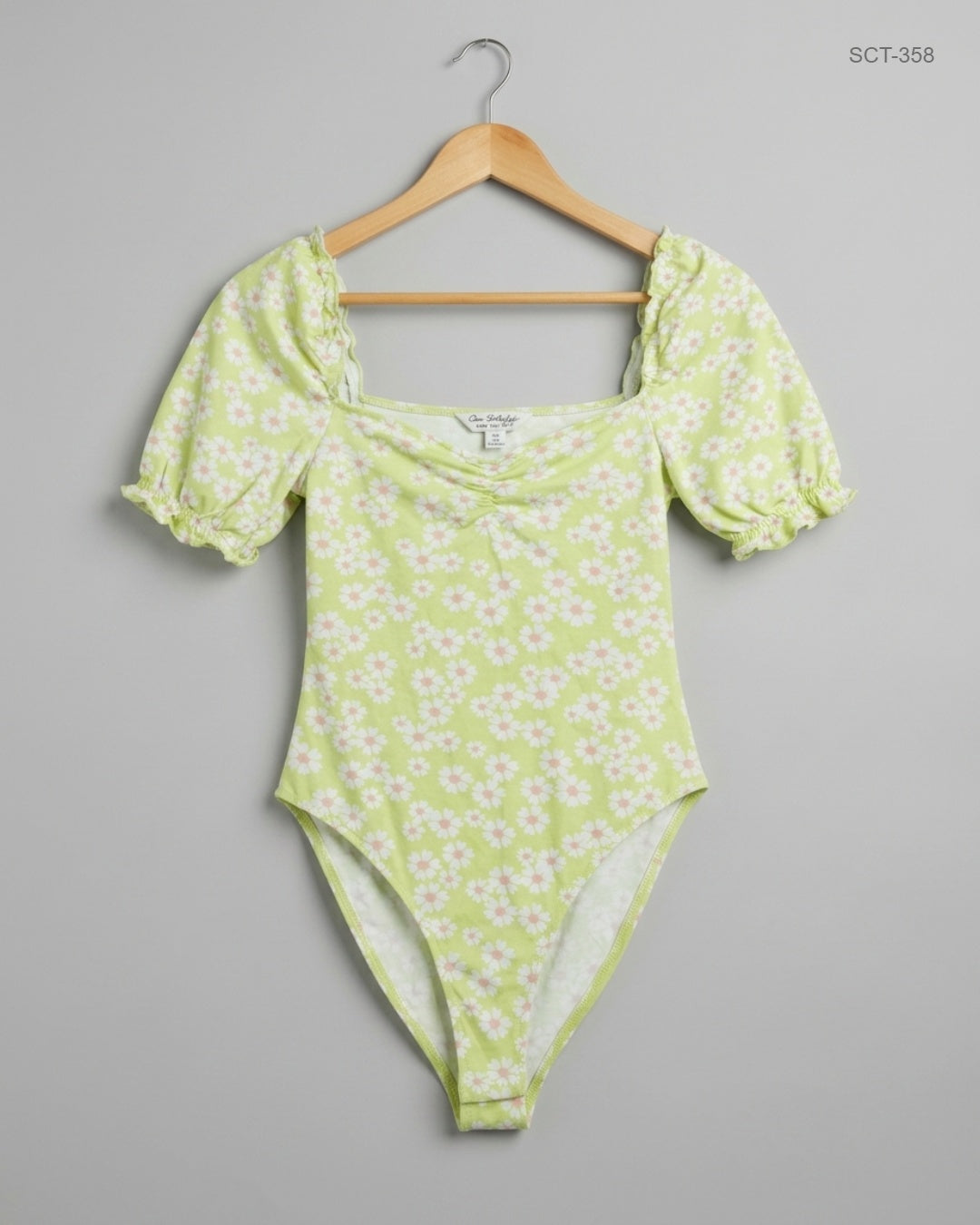 MISS SELFRIDGE (SCT-358) Lime Summer Crop Tops