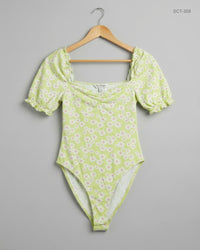 MISS SELFRIDGE (SCT-358) Lime Summer Crop Tops