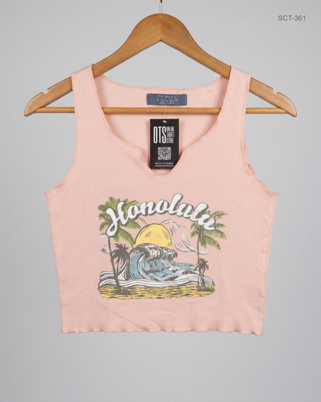 PRIMARK (SCT-361) Teapink Summer Crop Tops