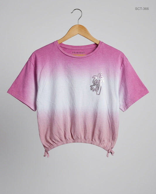 Shop Premium Summer Crop Tops by Primark | Preloved Branded Clothes | Pink Cotton | Womens | OTS Thrift Store Karachi Pakistan