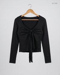 SHEIN (SCT-369) Black Summer Crop Tops