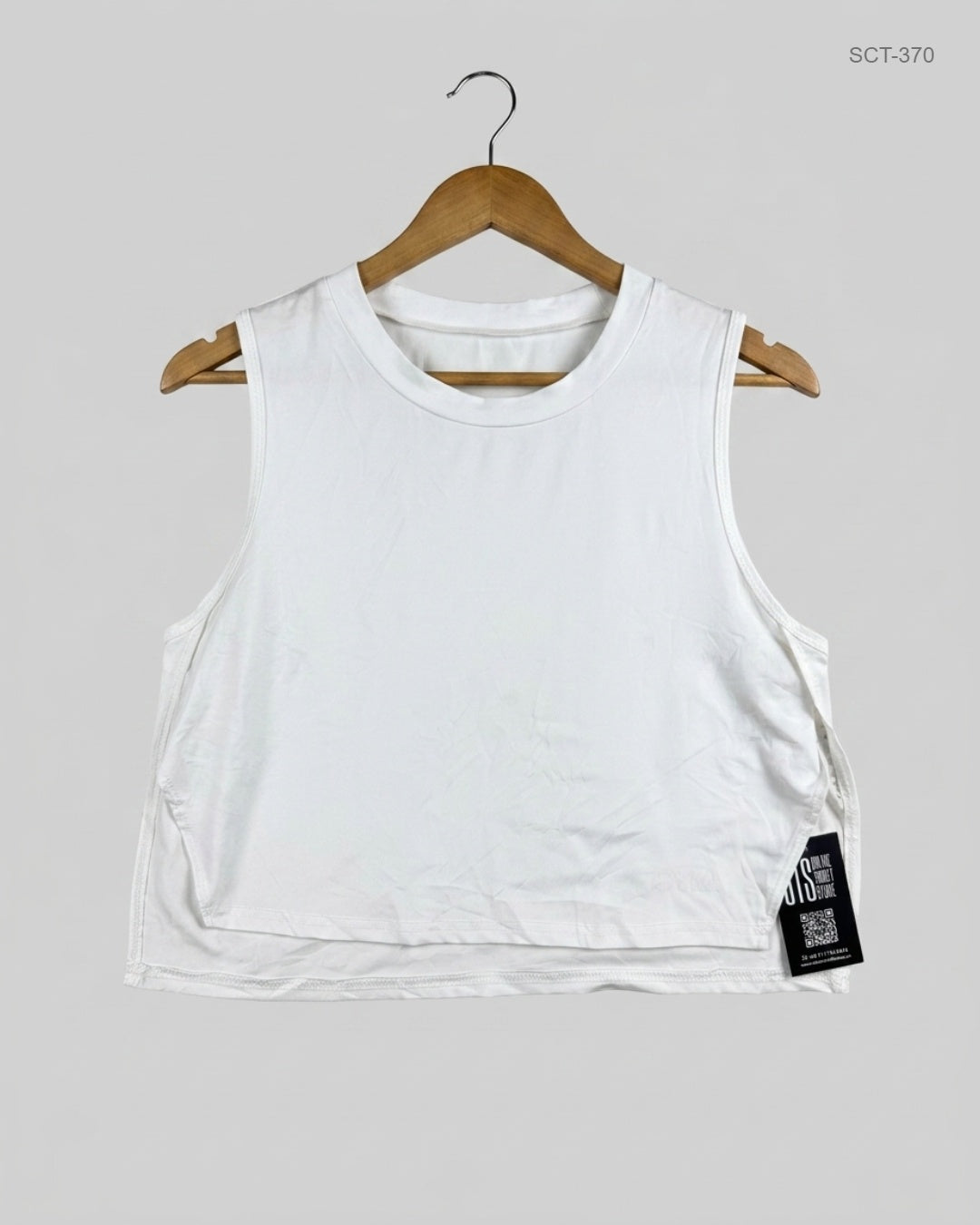 SHEIN (SCT-370) White Summer Crop Tops