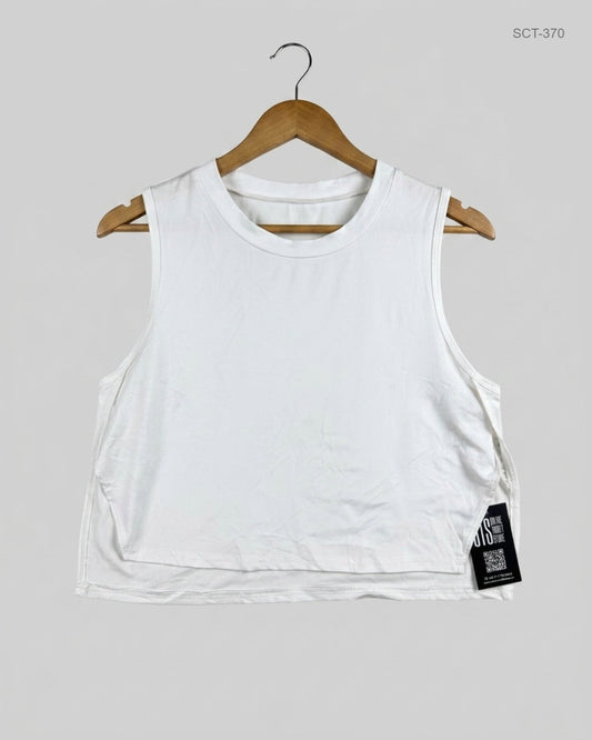 UK Imported secondhand Summer Crop Tops - Shein brand, White Polyester, Premium condition, for Womens - Online Thrift Store Lahore Pakistan