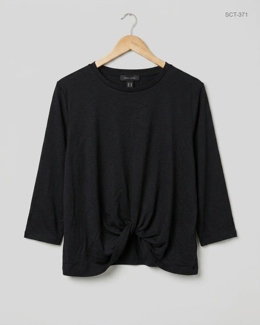 Shop Premium Summer Crop Tops by New Look | Preloved Branded Clothes | Black Polyester | Womens | OTS Thrift Store Peshawar Pakistan