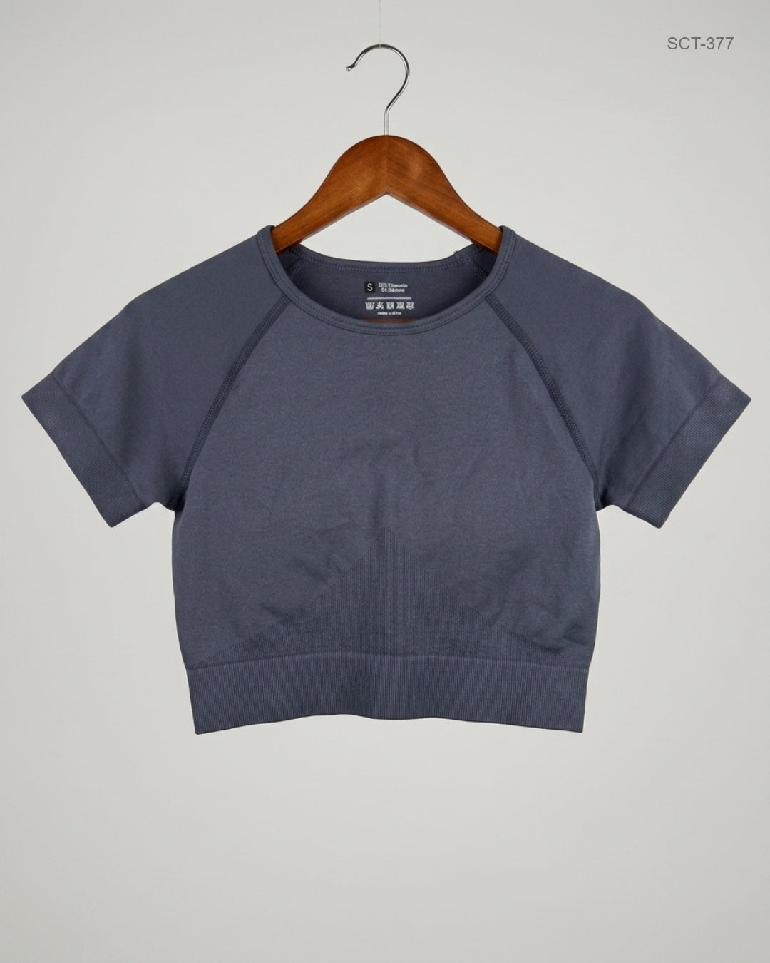 UNKNOWN (SCT-377) Grey Summer Crop Tops