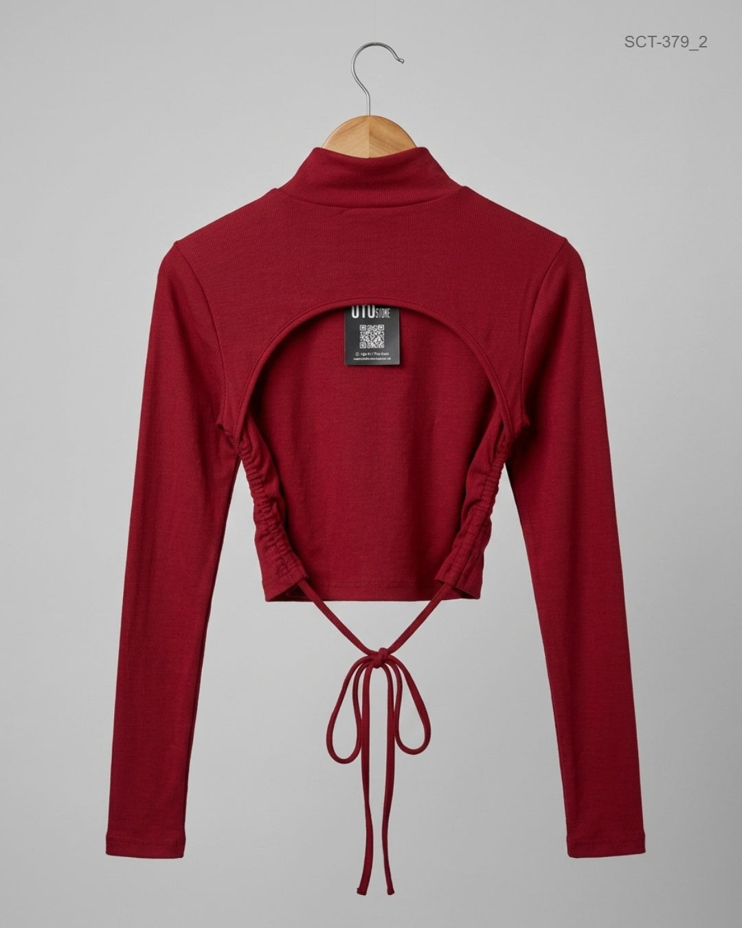 Shop Excellent Condition Red Polyester Summer Crop Tops by Shein for Womens at OTS - Online Thrift Store Pakistan (SCT-379)