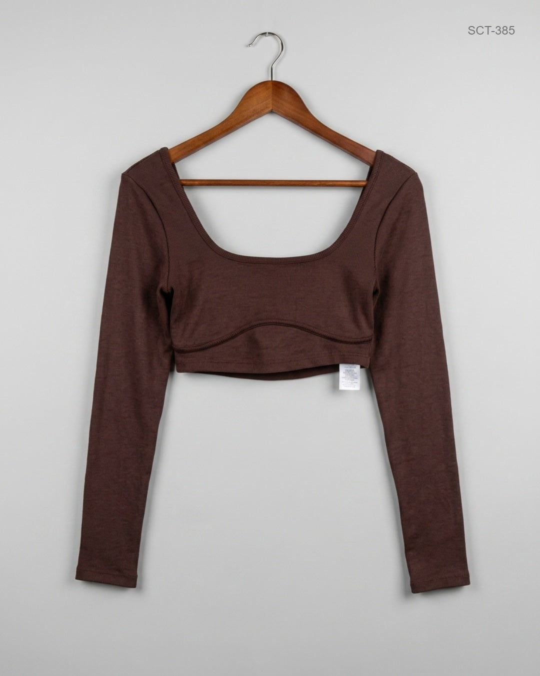 BERSHKA (SCT-385) Brown Summer Crop Tops
