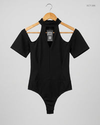 MISSGUIDED (SCT-386) Black Summer Crop Tops