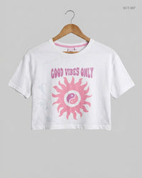PRIMARK (SCT-387) White Summer Crop Tops