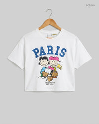 ZARA (SCT-389) White Summer Crop Tops