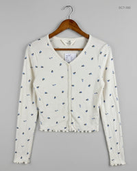 H&M (SCT-390) Off White Summer Crop Tops