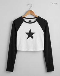 SHEIN (SCT-394) Black & White Summer Crop Tops