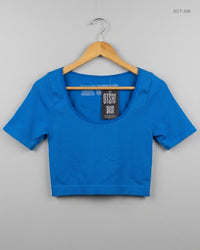 PRIMARK (SCT-396) Blue Summer Crop Tops