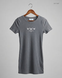 PRIMARK (SCT-397) Gray Summer Crop Tops