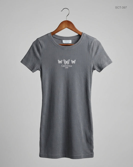 Summer Crop Tops | Primark | Preloved Branded | Gray Cotton | Premium | OTS Thrift Store Islamabad Pakistan