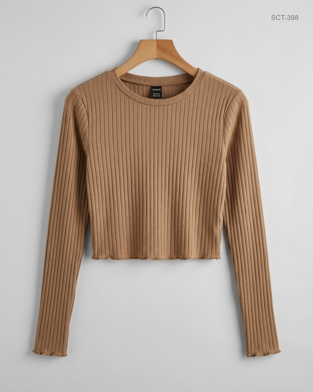 SHEIN (SCT-398) Brown Summer Crop Tops