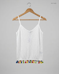 BRAVE SOUL (SCT-400) White Summer Crop Tops