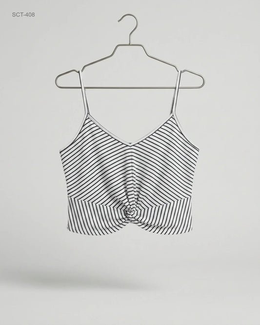 UK Imported secondhand Summer Crop Tops - Primark brand, Black & White Polyester, Premium condition, for Womens - Online Thrift Store Islamabad Pakistan