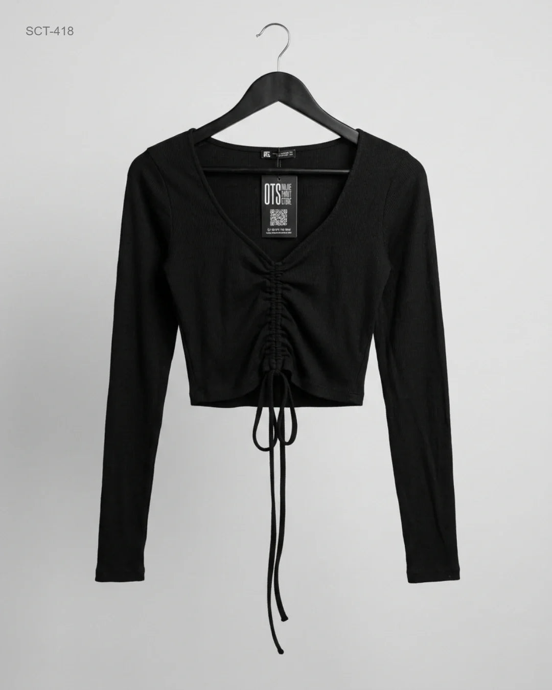 UK Imported secondhand Summer Crop Tops - Zara brand, Black Polyester, Premium condition, for Womens - Online Thrift Store Islamabad Pakistan
