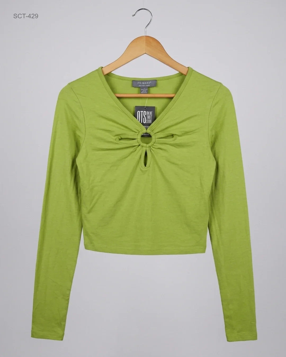 Summer Crop Tops | Primark | Preloved Branded | Green Cotton | Premium | OTS Thrift Store Lahore Pakistan