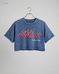 ZARA (SCT-438) Graphic Crop Top