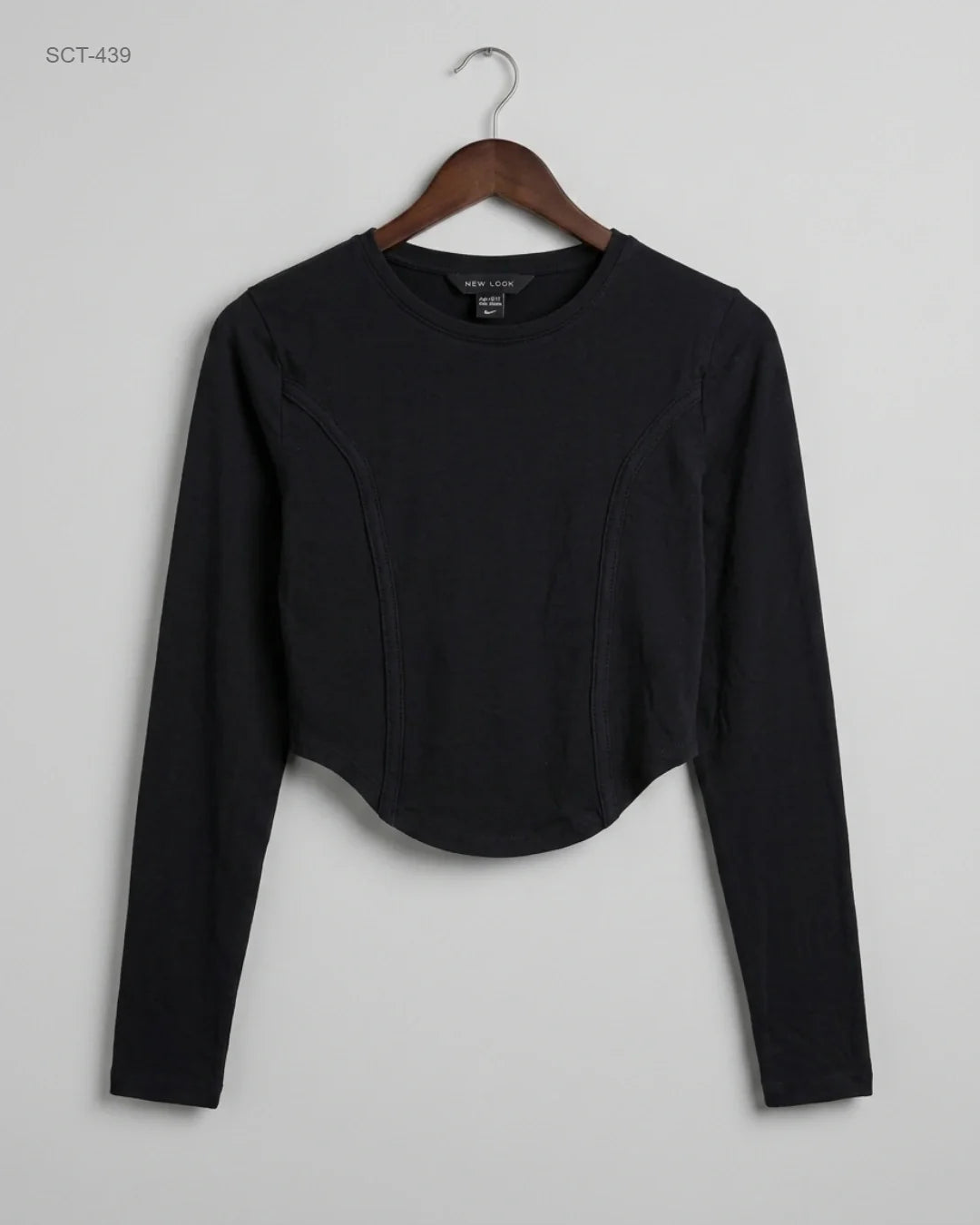 UK Imported secondhand Summer Crop Tops - New Look brand, Black Cotton, Premium condition, for Womens - Online Thrift Store Lahore Pakistan