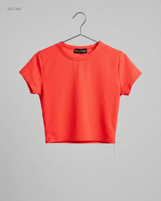 Shop Premium Summer Crop Tops by PRETTY LITTLE THING | Preloved Branded Clothes | Pink Polyester | Womens | OTS Thrift Store Islamabad Pakistan