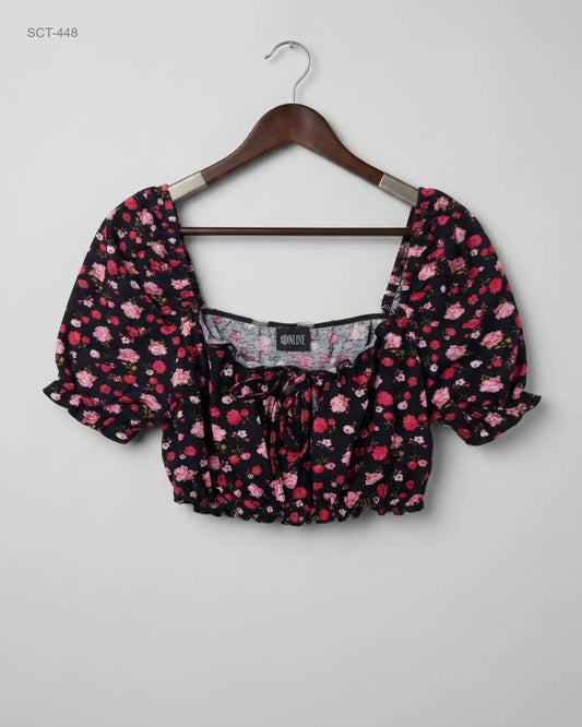 Shop Premium Summer Crop Tops by Primark | Preloved Branded Clothes | Multi Cotton | Womens | OTS Thrift Store Karachi Pakistan