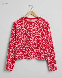 PRIMARK (SCT-455) Long-Sleeved Boxy Crop Top