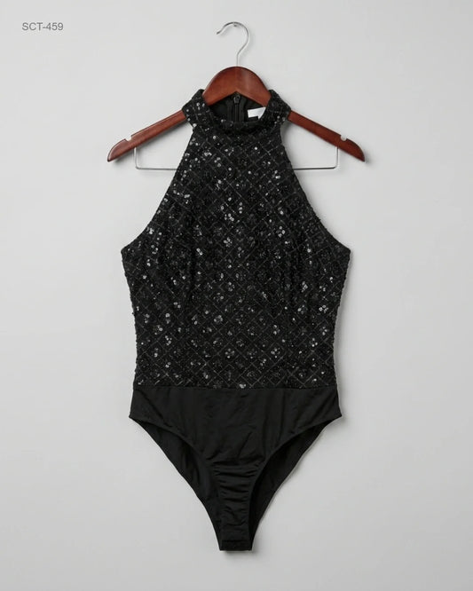 Premium Condition Summer Crop Tops | Preloved PRETTY LITTLE THING | Black Polyester | Thrift Shop for Womens Islamabad Pakistan | OTS