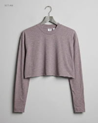 COLLUSION (SCT-466) Long-Sleeved Crop Top