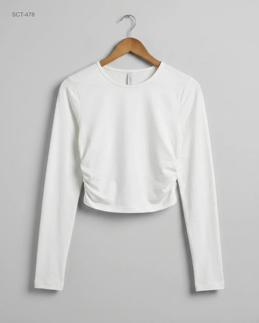 UK Imported secondhand Summer Crop Tops - Shein brand, White Polyester, Premium condition, for Womens - Online Thrift Store Lahore Pakistan