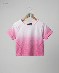 JEFF & CO (SCT-482) Ombré Athletic Crop Top