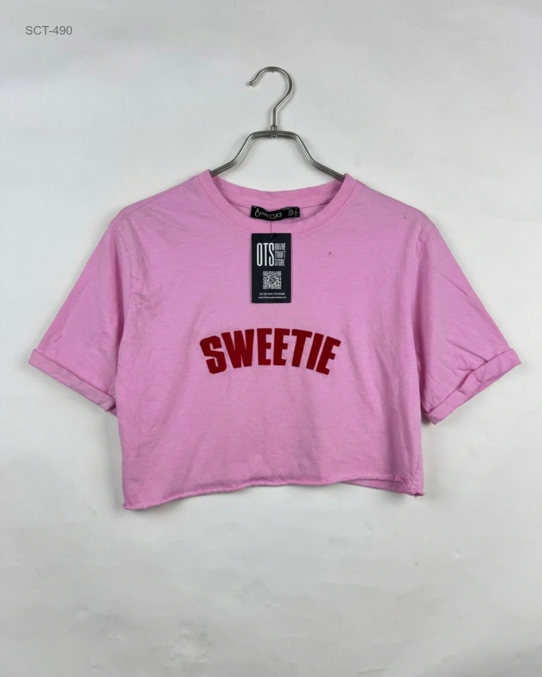 Summer Crop Tops | Boohoo | Preloved Branded | Pink Cotton | Premium | OTS Thrift Store Karachi Pakistan