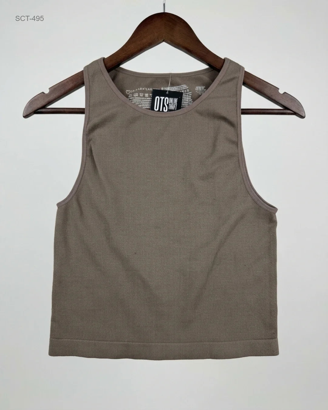 Summer Crop Tops | Primark | Preloved Branded | Brown Polyester | Excellent | OTS Thrift Store Lahore Pakistan