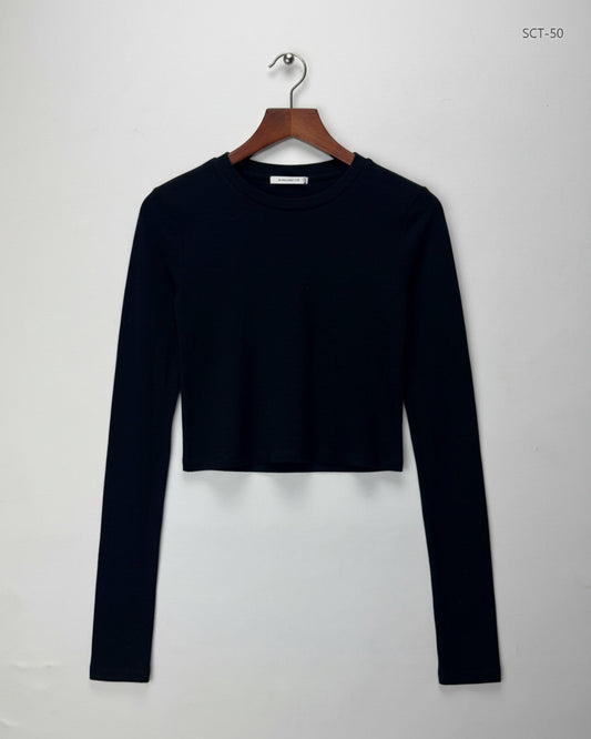 Summer Crop Tops | H&M | Preloved Branded | Black Cotton | Premium | OTS Thrift Store Karachi Pakistan