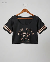 CUT LABEL (SCT-500) Graphic Crop Top