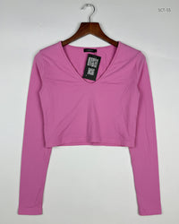 SHEIN Pink Summer Crop Tops (SCT-55)