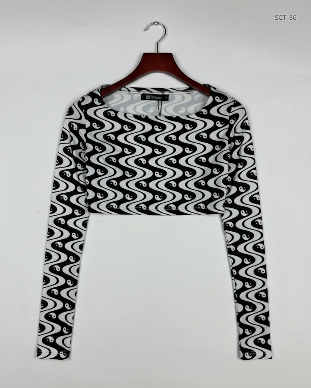 PULL&BEAR Black & White Summer Crop Tops (SCT-56)