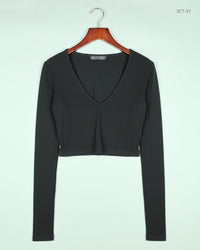 SHEIN Black Summer Crop Tops (SCT-57)