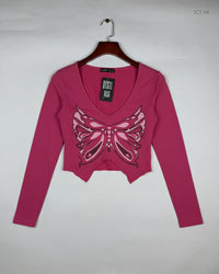 SHEIN Pink Summer Crop Tops (SCT-59)