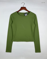 CUT LABEL Olive Green Summer Crop Tops (SCT-60)