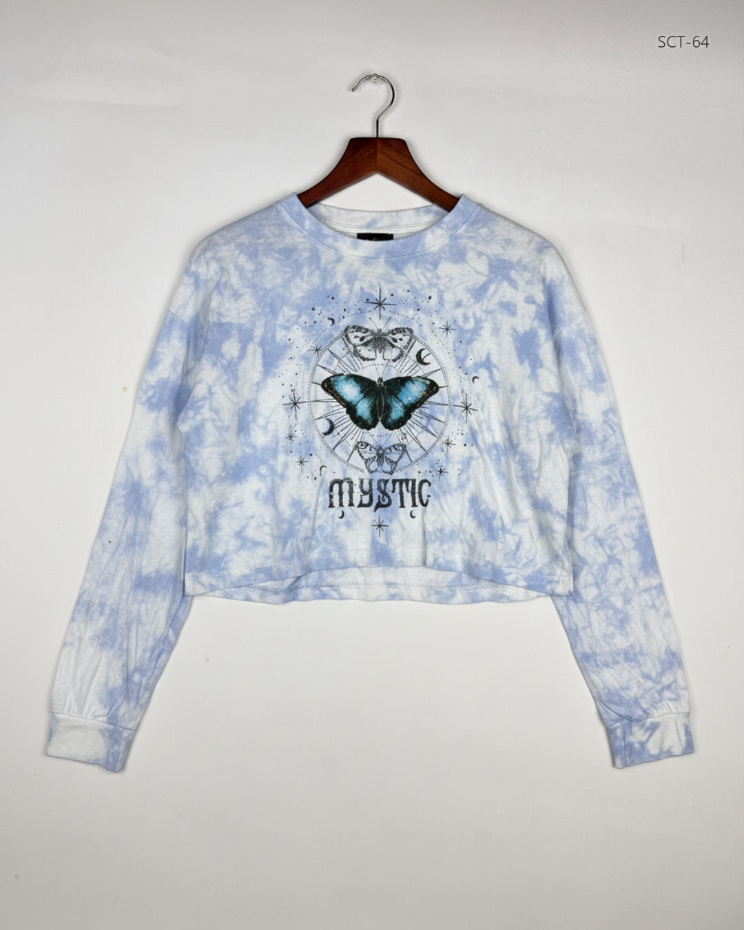 BRAVE SOUL Sky Blue Summer Crop Tops (SCT-64)