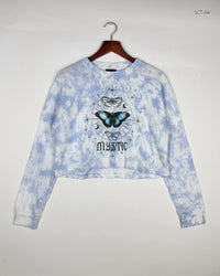 BRAVE SOUL Sky Blue Summer Crop Tops (SCT-64)