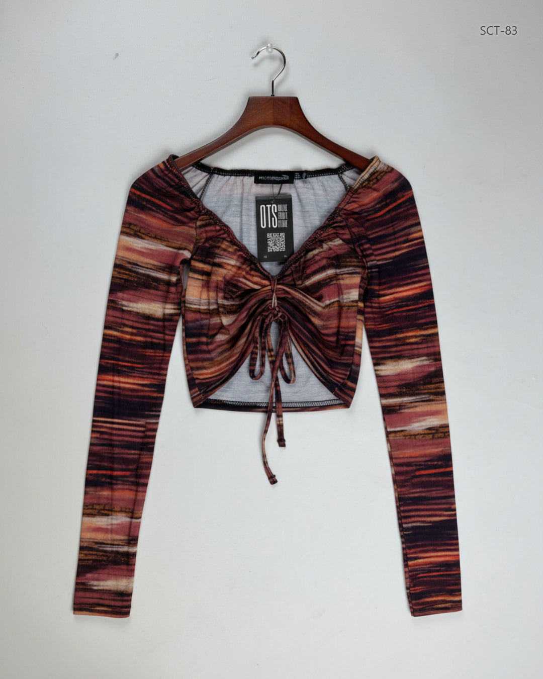 PRETTYLITTLETHING Brown Summer Crop Tops (SCT-83)