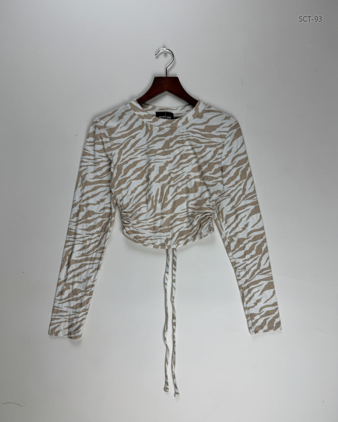 SHEIN Brown & White Summer Crop Tops (SCT-93)