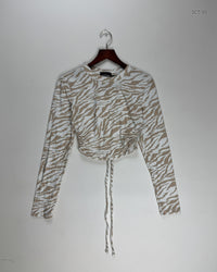 SHEIN Brown & White Summer Crop Tops (SCT-93)