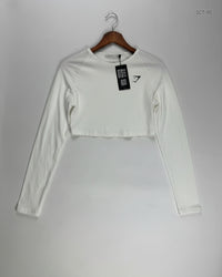 GYMSHARK White Summer Crop Tops (SCT-95)
