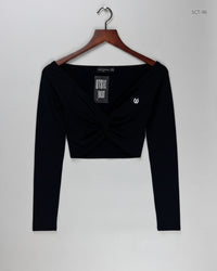 PRETTYLITTLETHING Black Summer Crop Tops (SCT-96)